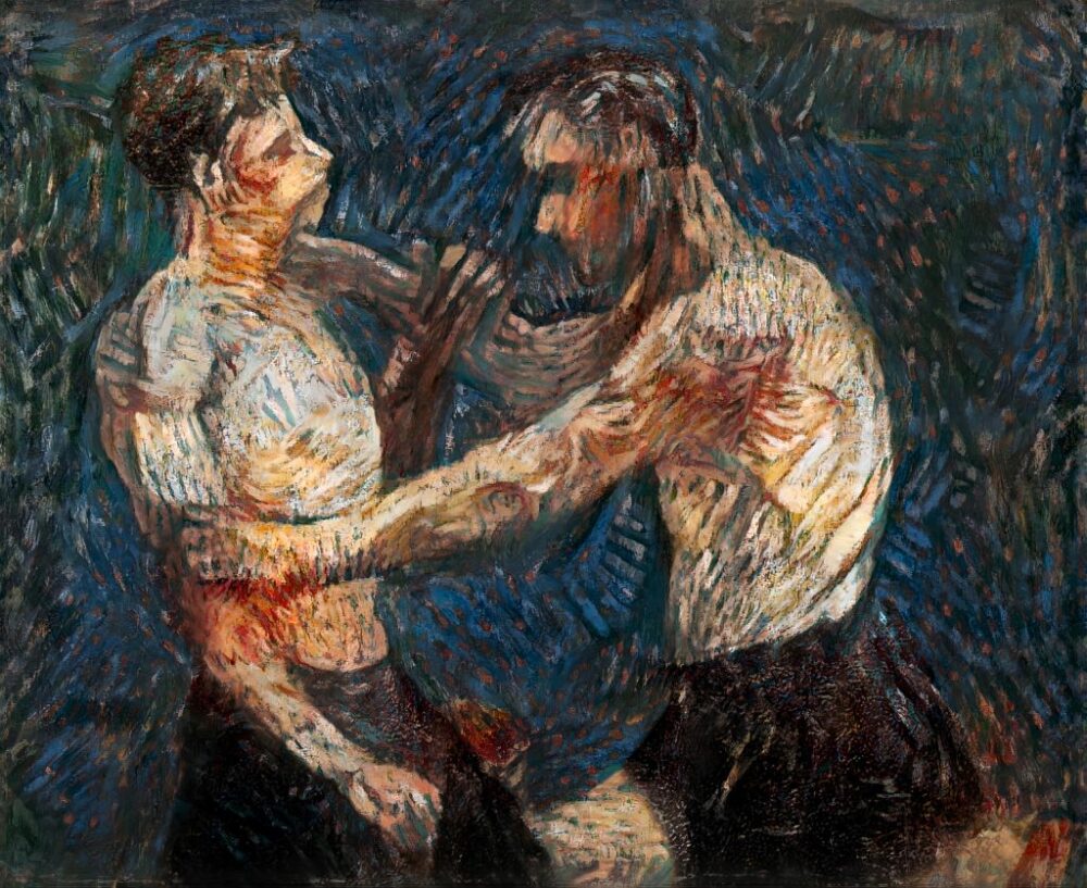 Reconstruction of Vincent Van Gogh, Two Wrestlers by Oxia Palus. Photo courtesy of Oxia Palus.