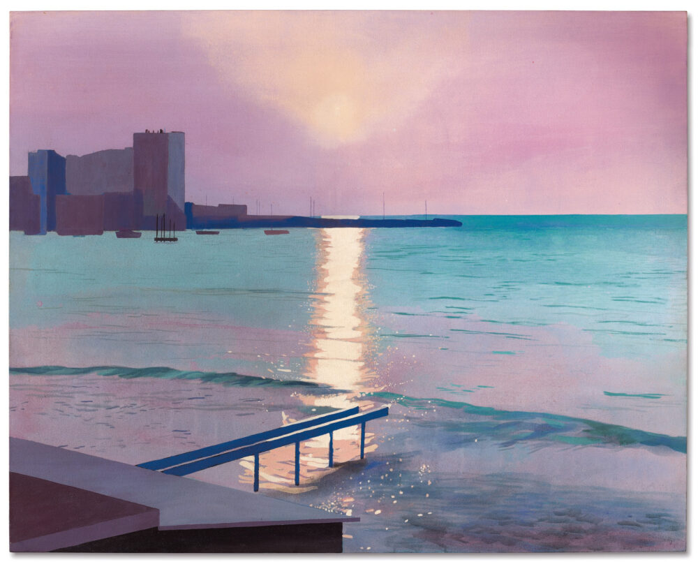 David Hockney, Early Morning, Sainte-Maxime (1969, estimate: £7,000,000-10,000,000)