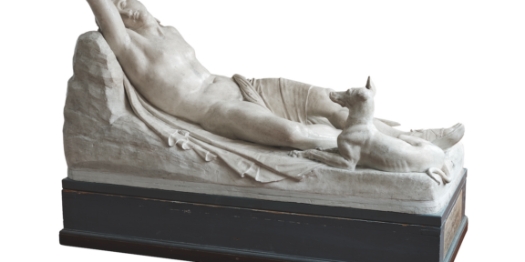 Antonio Canova, Endimione dormiente, 1819-1822, Gesso, 99x190x92 cm, Ravenna, Accademia di Belle Arti
