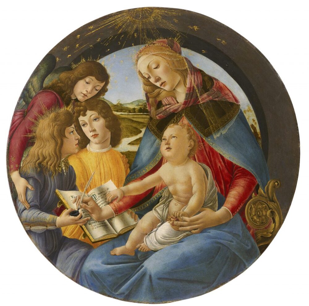 Sandro Botticelli, 'Madonna of the Magnificat,' from Paul G. Allen's collection. Courtesy of Christie's.