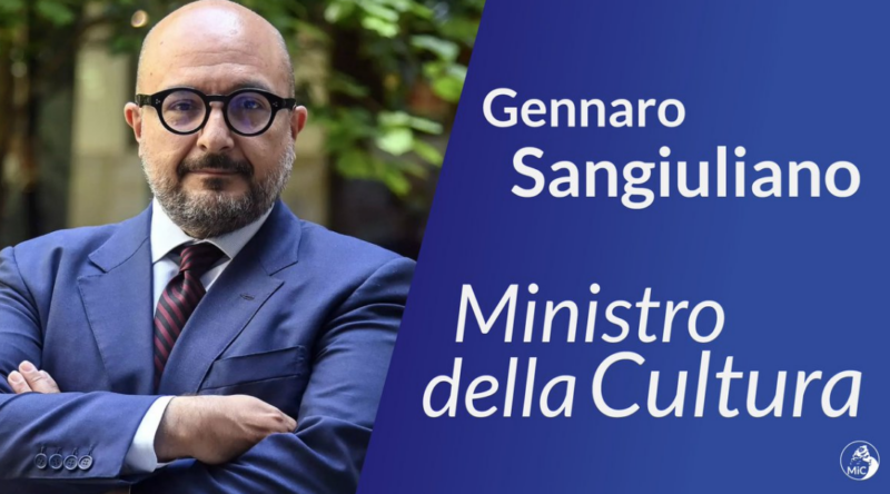 Gennaro Sangiuliano, Ministro della Cultura
