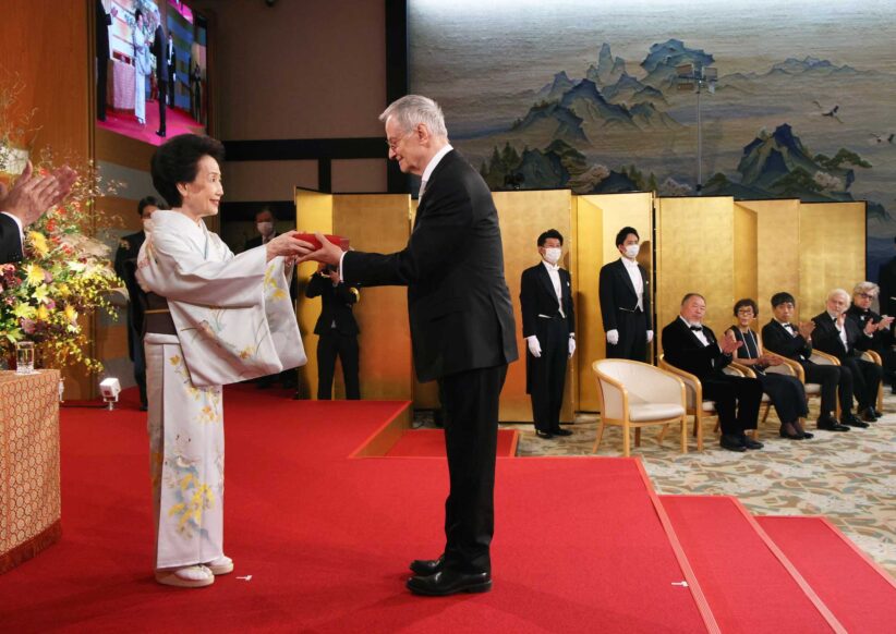Giulio Paolini premiato a Tokyo dalla principessa Hitachi
