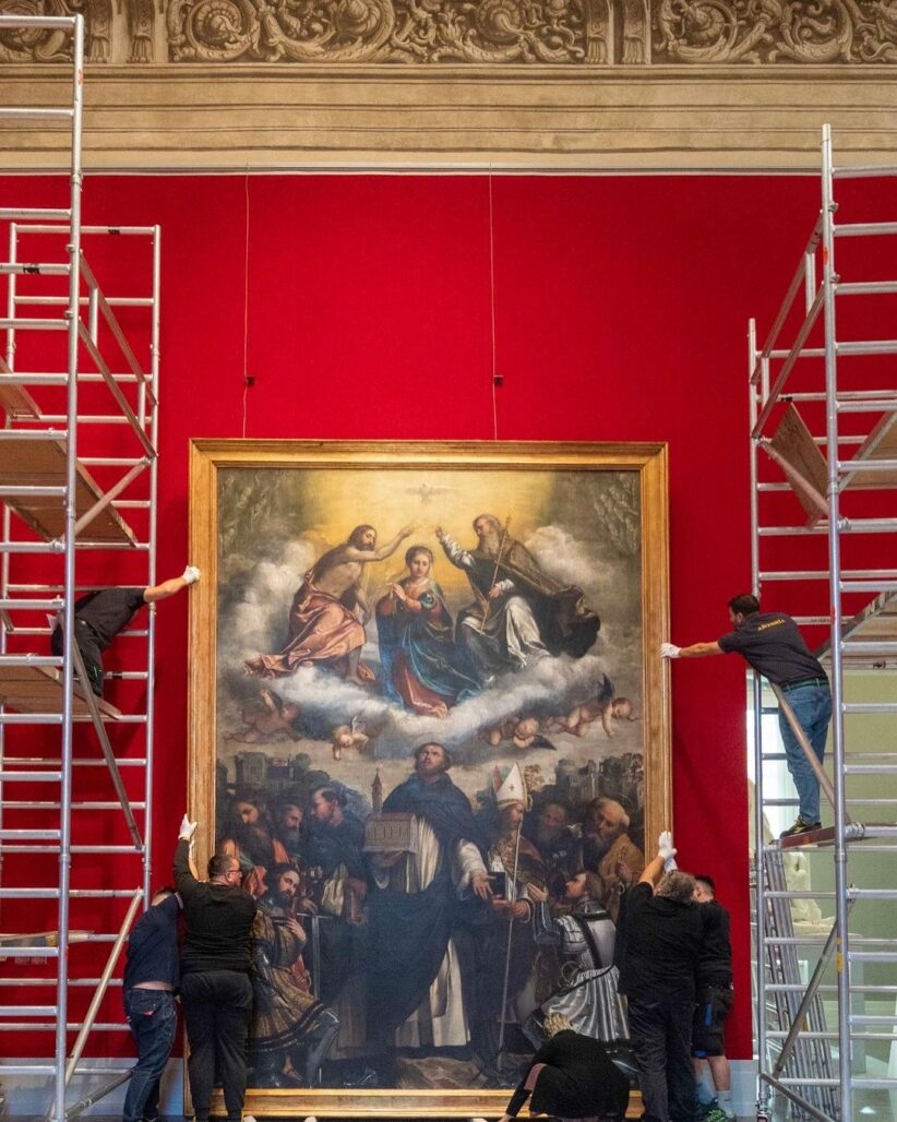 La Pala San Domenico del Romanino torna alla Pinacoteca di Brescia