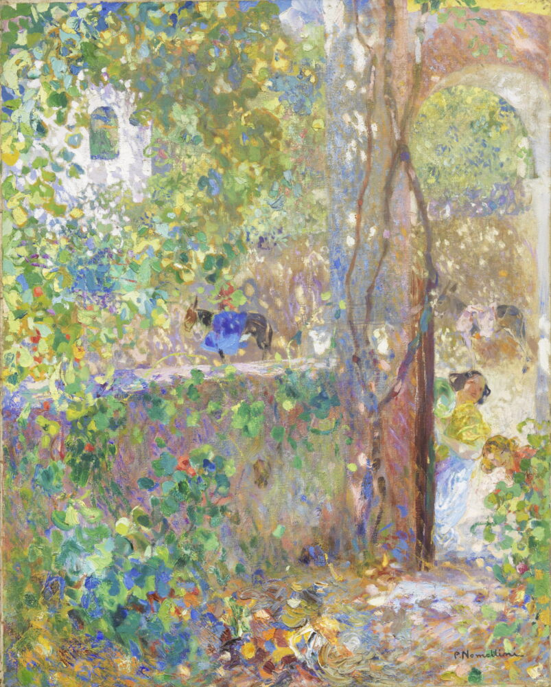 Plinio Nomellini, Mattino a Capri, olio su tela, cm 98x76