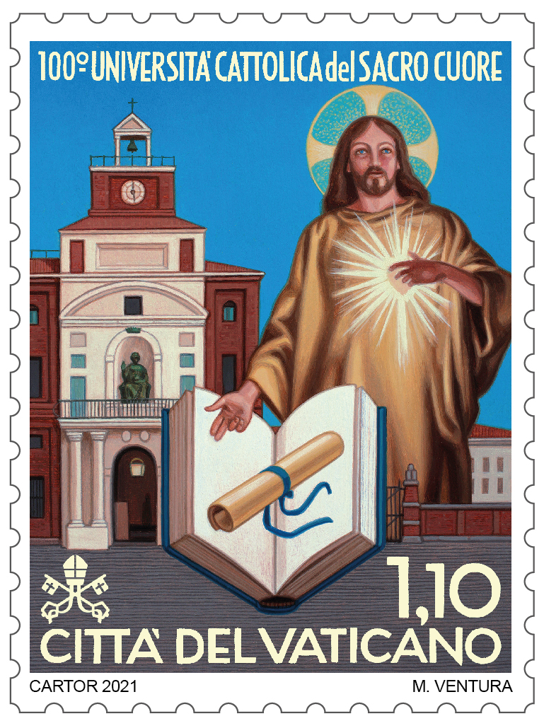 Con il francobollo celebrativo dell’Università Cattolica il Vaticano vince il San Gabriele Numero 38