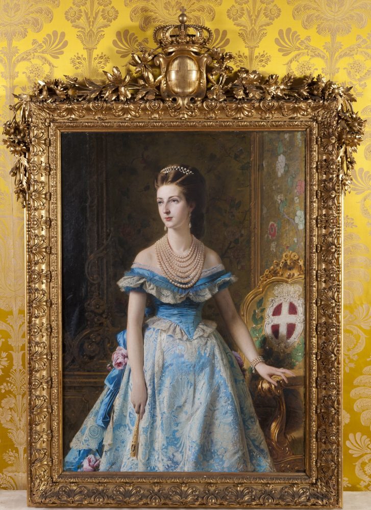 Giuseppe Bertini, Ritratto di Margherita di Savoia, 1870. Olio su tela Racconigi (CN), Direzione Regionale Musei Piemonte – Castello di Racconigi