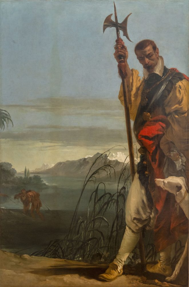 Giambattista Tiepolo  Alabardiere in un paesaggio, 1736-1738 c.