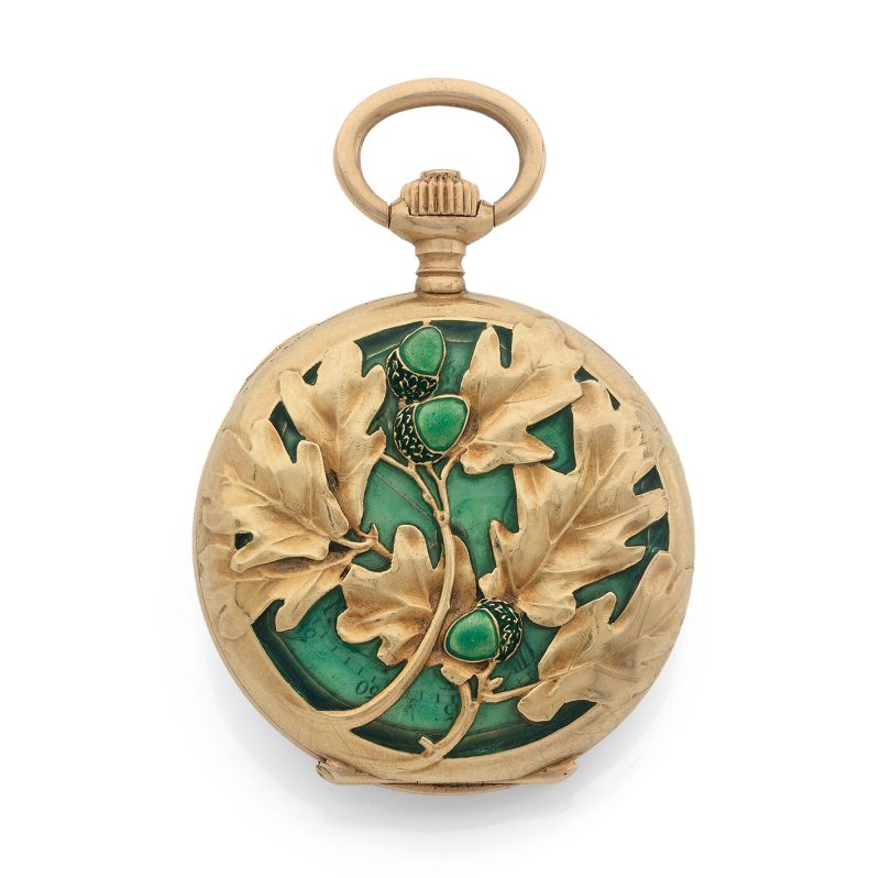 Orologio Lalique realizzato in stile Art Nouveau