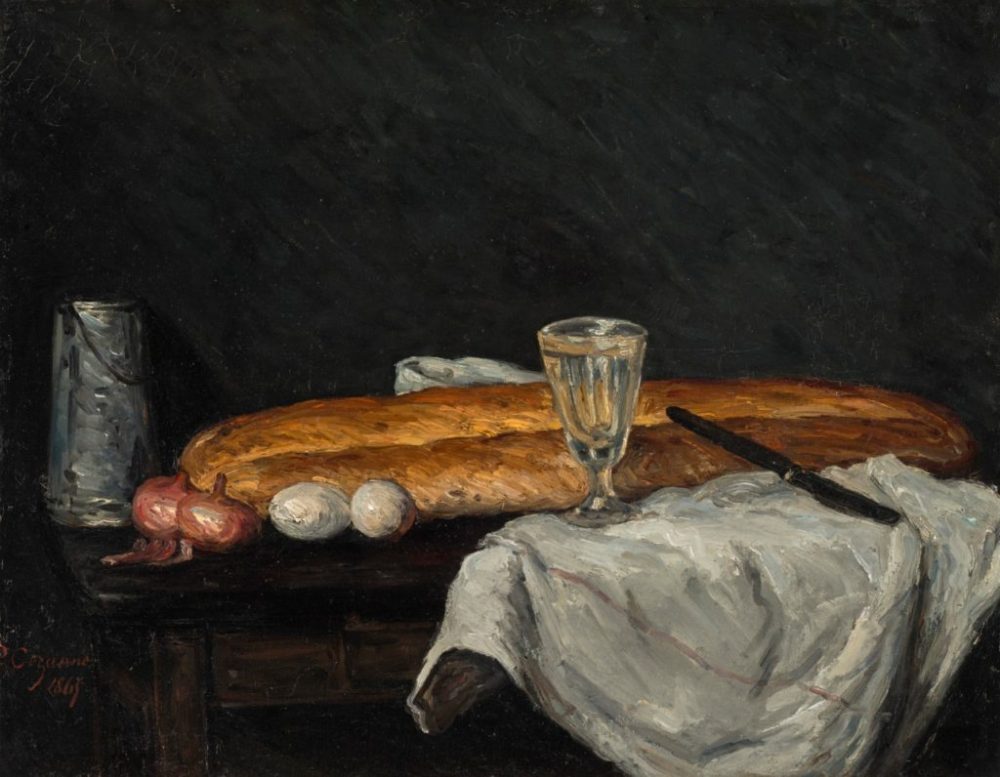 Paul Cézanne, Still Life with Bread and Eggs (1865). Photo courtesy of Cincinnati Museum of Art.