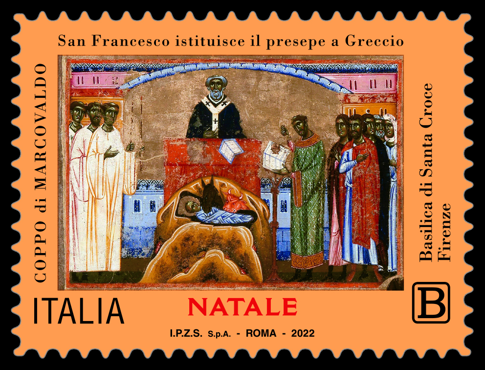 I francobolli per gli auguri di Buon Natale, dal presepe di Greccio alla Regina Elisabetta II