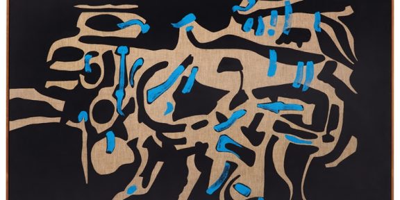 Carla Accardi (Trapani 1924-2014 Roma) Animale immaginario, 1988,vinile su tela, 100 x 150 cm, prezzo realizzato € 303.000 (record mondiale)