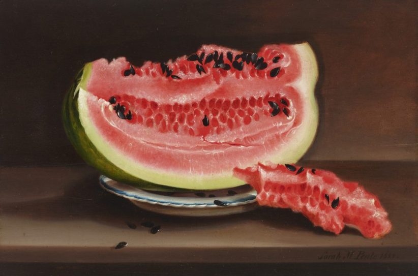 Sarah Miriam Peale, Watermelon (1822). Photo courtesy of Christie's New York.