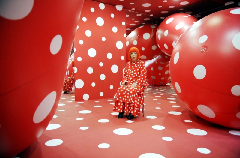 Yayoi Kusama and Dots Obsession, (1996-2011). Installation view at The Watari Museum of Contemporary Art, Tokyo. © YAYOI KUSAMA. Courtesy of Ota Fine Arts, Victoria Miro and David Zwirner.