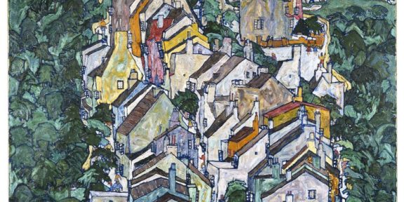 Egon Schiele, Town among Greenery (The Old City III) (1917)