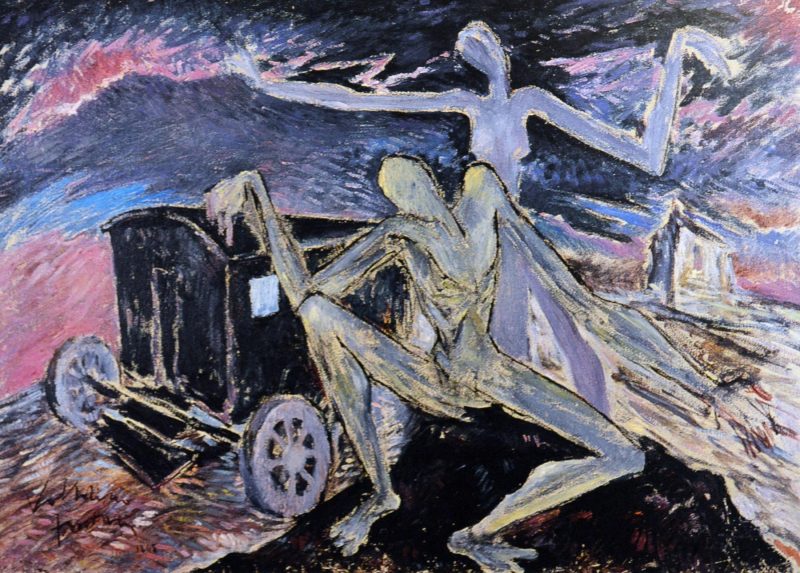 Voltolino Fontani, Relitti (1948; olio su tavola, 80 x 110 cm)