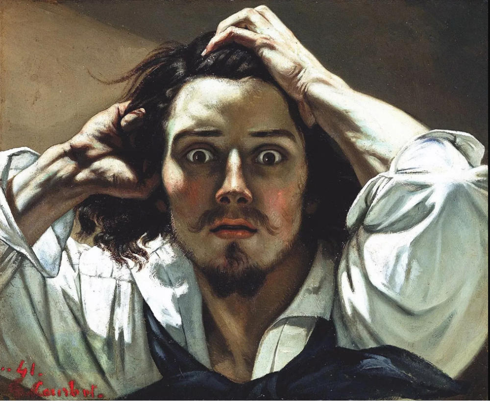 Gustave Courbet, The Desperate Man, 1843–45.