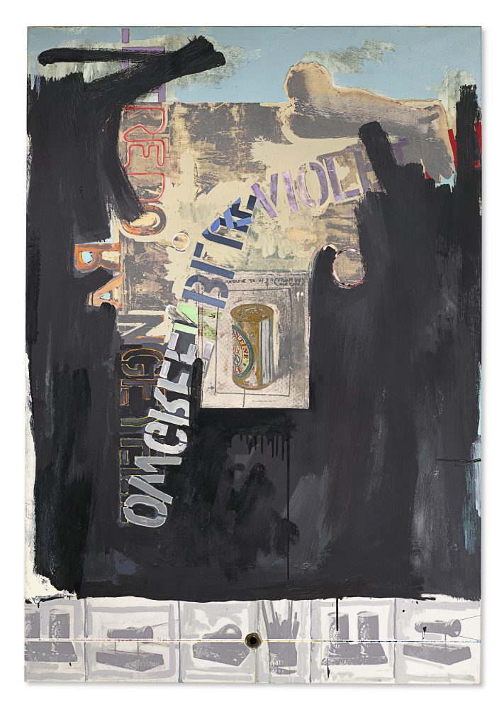 JASPER JOHNS (B. 1930) Decoy oil, silkscreen ink and brass grommet on canvas Executed in 1971.
