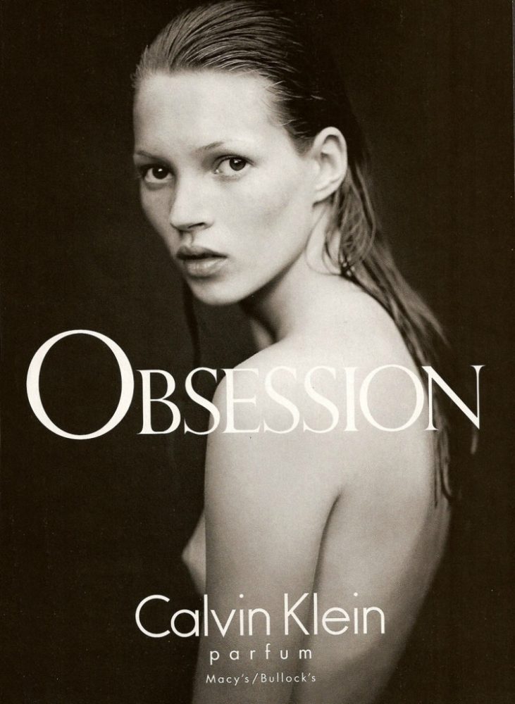 Kate Moss, oblession for Calvin Klein