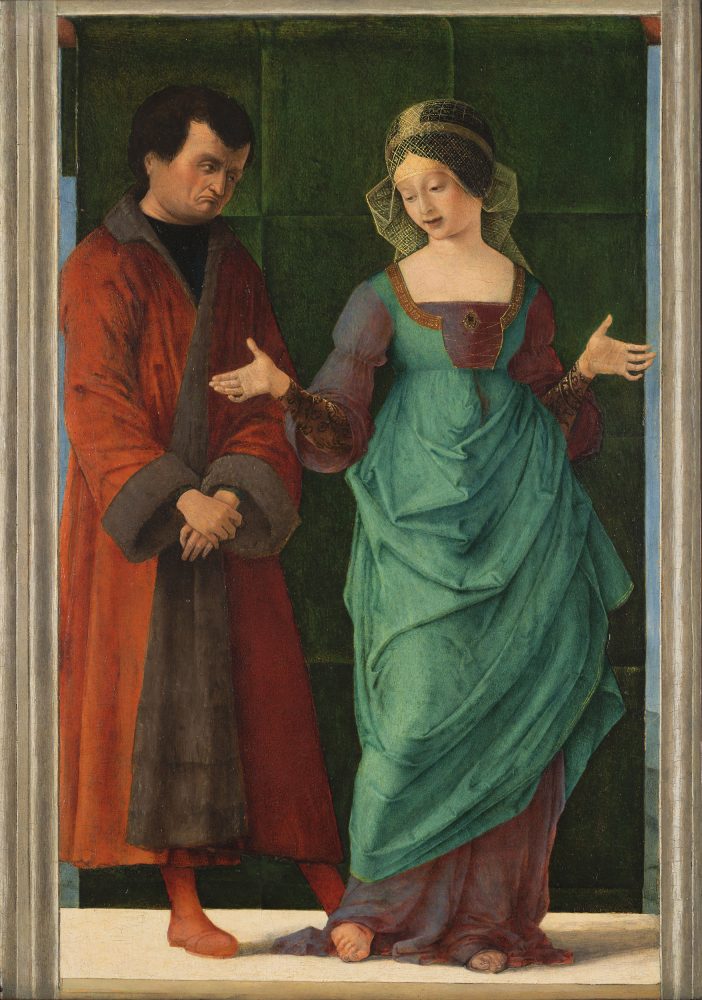 Ercole de' Roberti, Porzia e Bruto, c. 1490-93. Fort Worth, Kimbell Art Museum