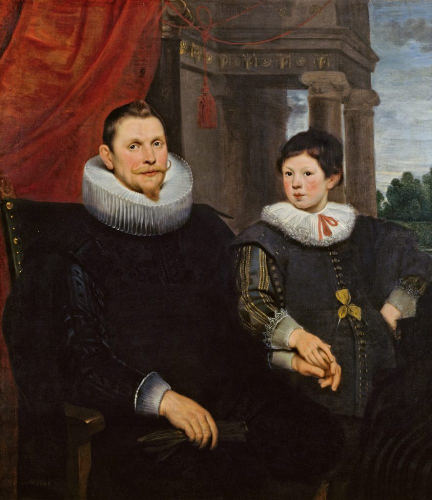 Cornelis de Vos, Double Portrait of a Father and Son (1626). Photo: The Nivaagaard Collection.
