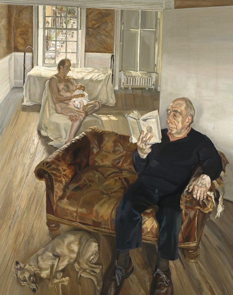 Lucian Freud Large interior, Notting Hill, 1998 Oil on canvas. 214 x 178 cm. Private collection. © The Lucian Freud Archive. All Rights Reserved 2022 / Bridgeman Images