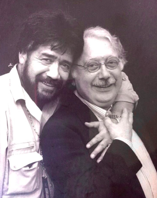 Gianni Minà con lo scrittore Luis Sepúlveda, foto dalla pagina Instagram di Gianni Minà