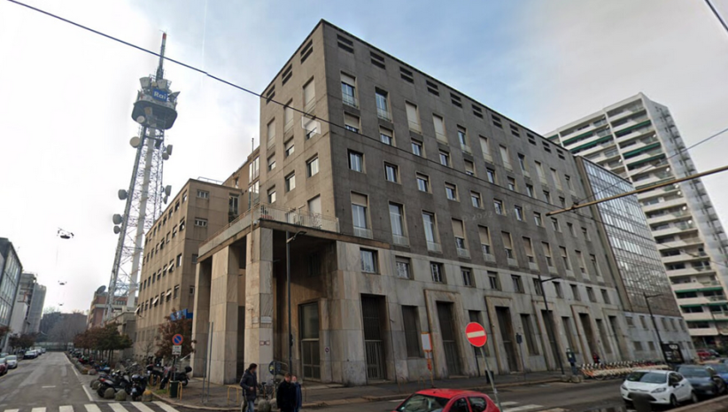 La sede Rai di Corso Sempione a Milano