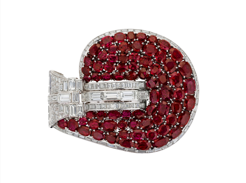 Van Cleef & Arpels ruby and diamond ‘Jarretière’ bracelet