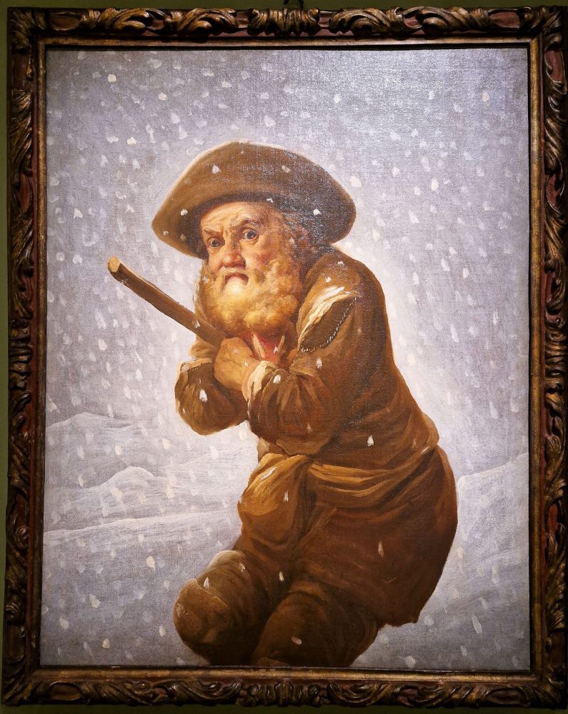 Antonio Cifrondi, Vecchio sotto la neve, Galerie Canesso - TEFAF 2023