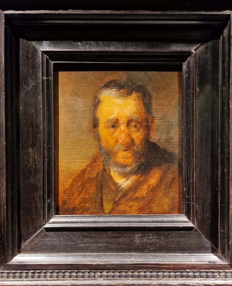 Attribuito a Rembrandt, Testa di uomo, Agnews - TEFAF 2023