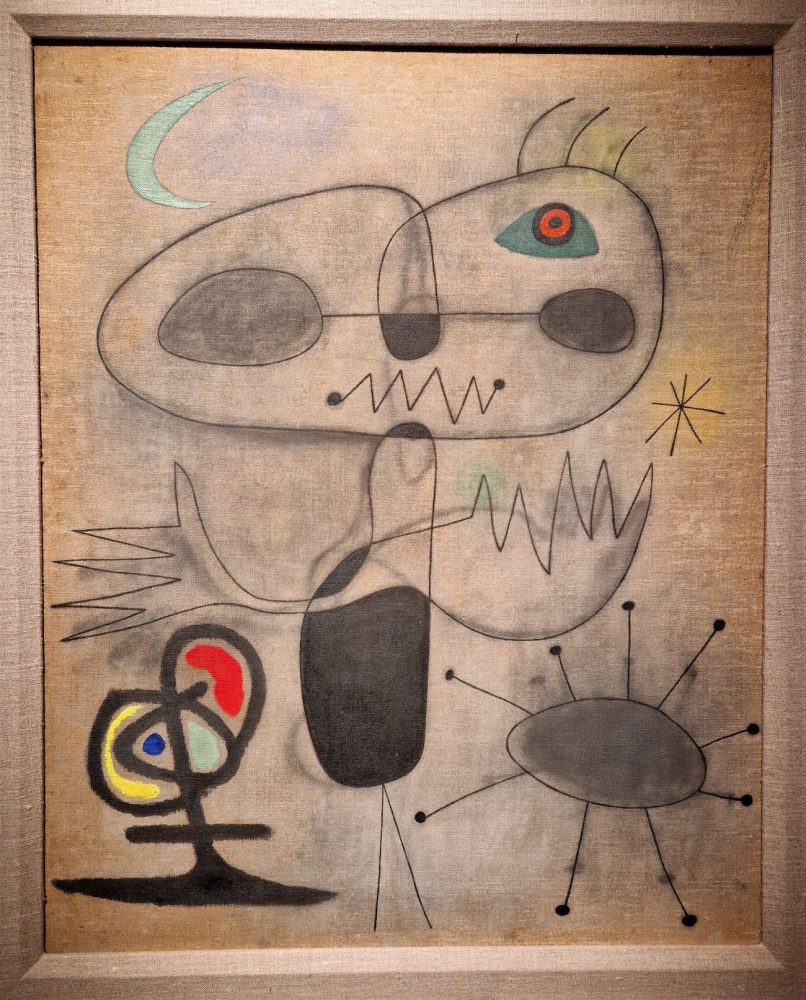  Joan Mirò, Personagge et oiseau dans la nuit, 1944, Landau - TEFAF 2023