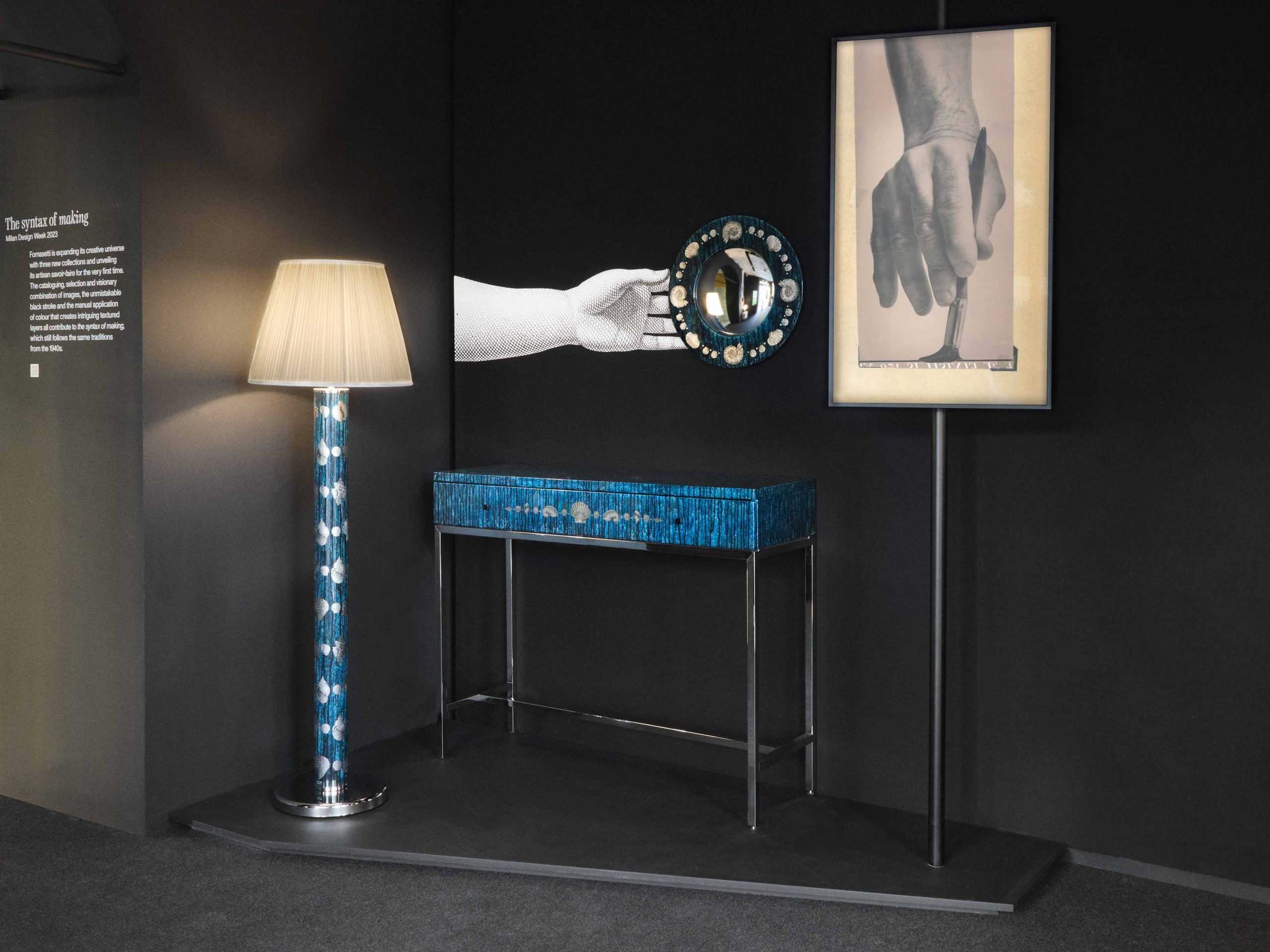 Spettacolo Fornasetti per la settimana del Design a Milano (con live painting), il progetto