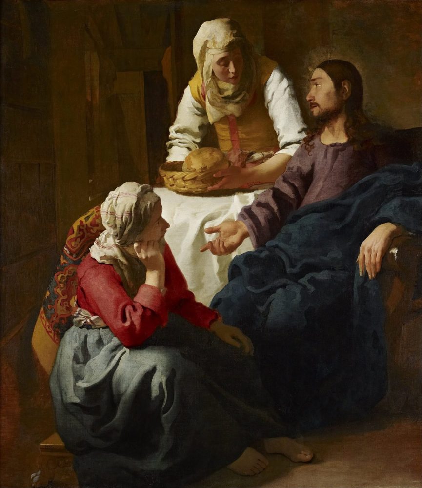Johannes Vermeer, Christ in the House of Mary and Martha (ca. 1655). Collection of the National Gallery of Scotland, Edinburgh.