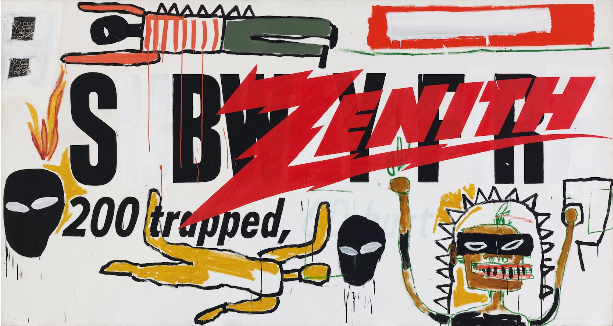 Jean-Michel Basquiat e Andy Warhol, Collaborazione n. 19 , 1984-85 © Estate of Jean-Michel Basquiat Concesso in licenza da Artestar, New York © The Andy Warhol Foundation for the Visual Arts, Inc. / ADAGP, Parigi 2022