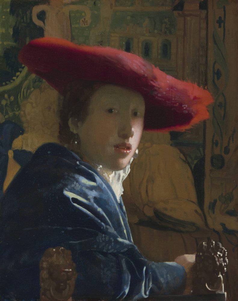 Johannes Vermeer, Girl with a Red Hat (ca. 1666–67). Courtesy of the National Gallery of Art, Washington, D.C.