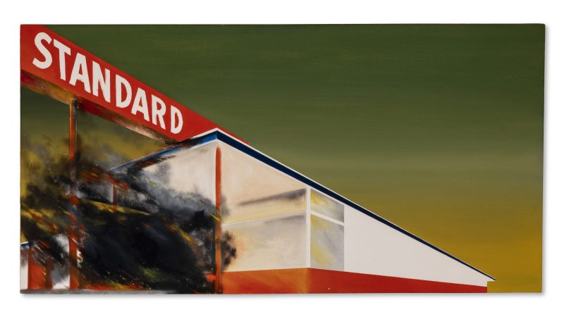 ED RUSCHA, Burning Standard