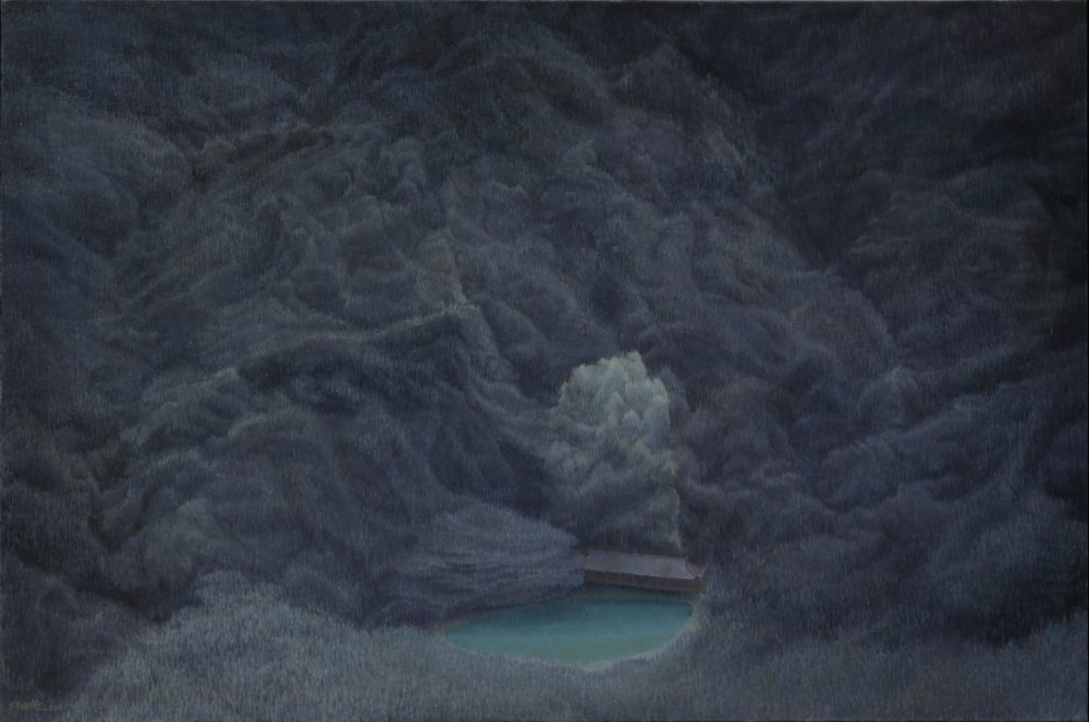 Guo Weixuan, Hollow NO.2, 2021, Oil on canvas, 100 x 150 cm