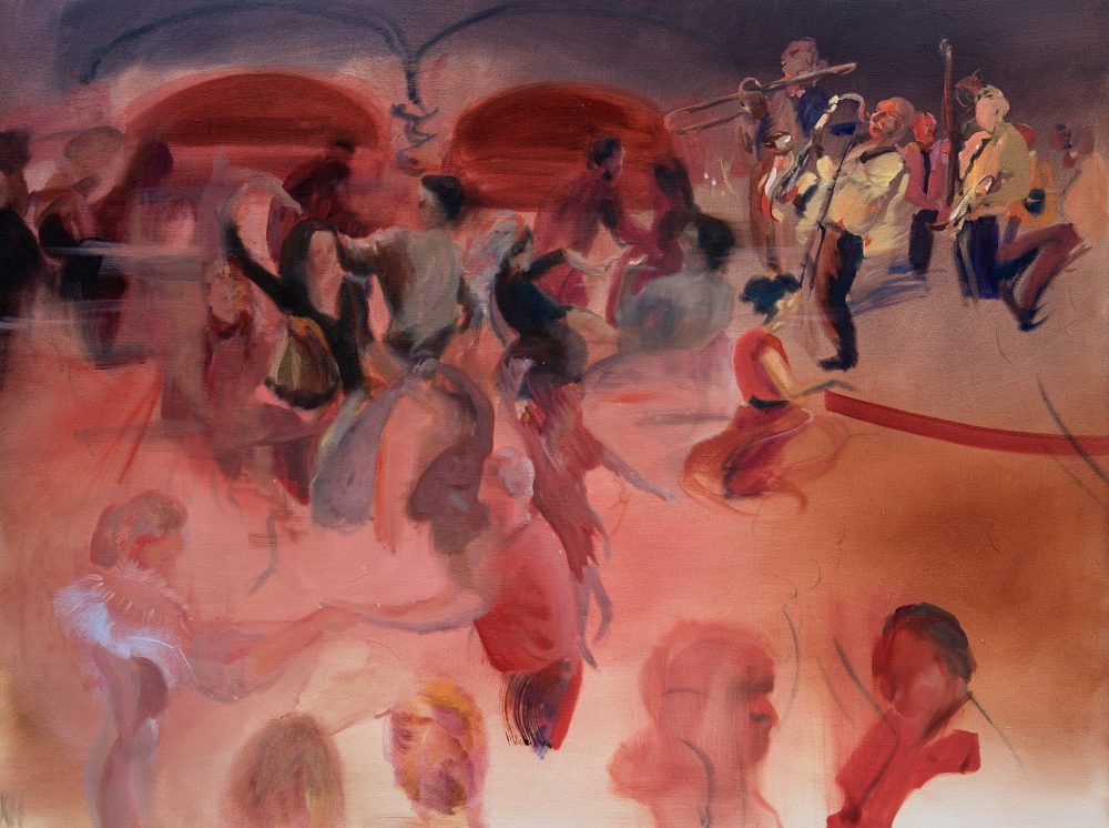 Han Xinyu, Jazz Dance, oil on canvas, 90 x 120 cm