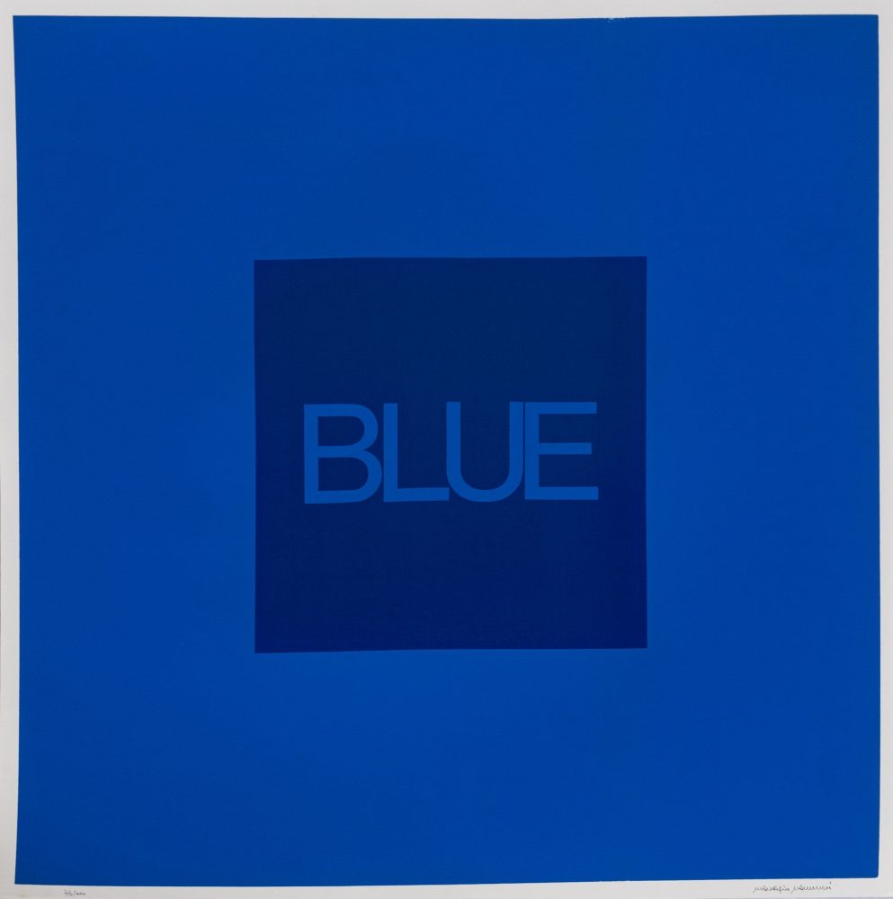 Maurizio Nannucci, Blue, Serigrafia , stima_ 400-600