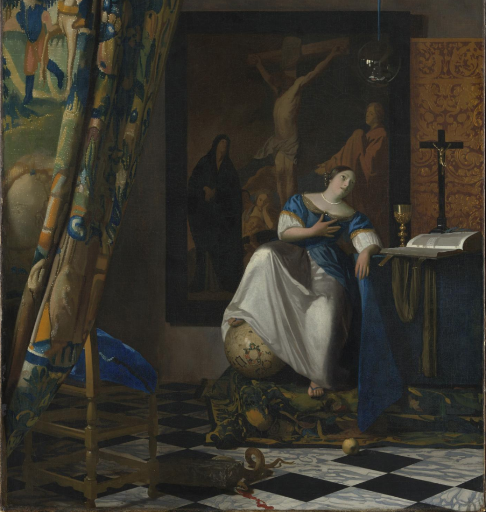 Johannes Vermeer, Allegory of Faith (ca. 1670–74). Collection of the Metropolitan Museum of Art, New York.