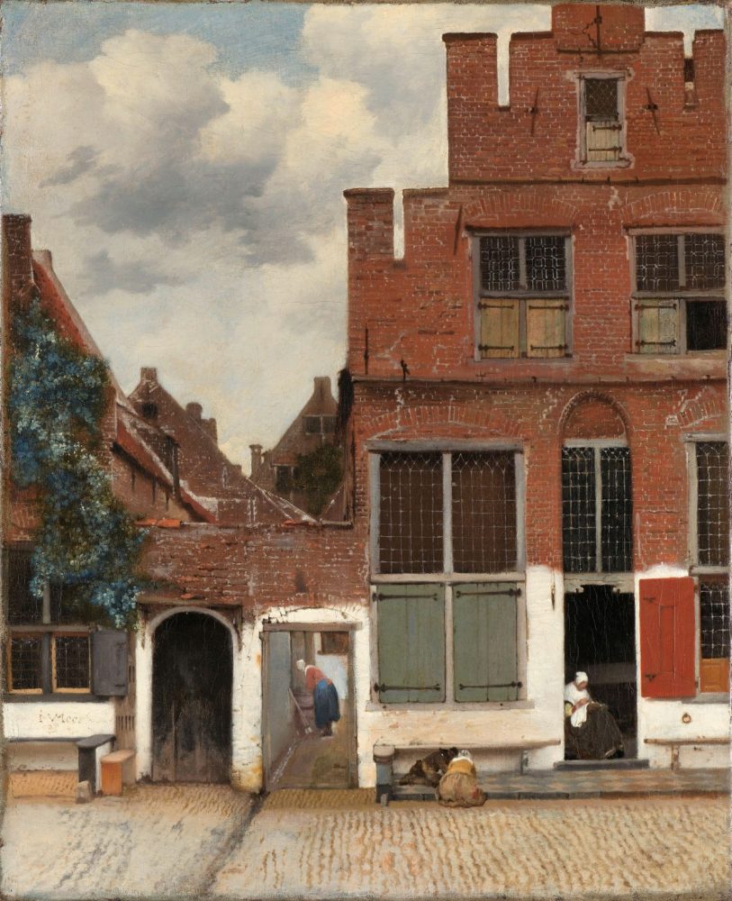 Johannes Vermeer, View of Houses in Delft, also known as The Little Street (1658–59). Collection of the Rijksmuseum, Amsterdam. Gift of H.W.A. Deterding, London.