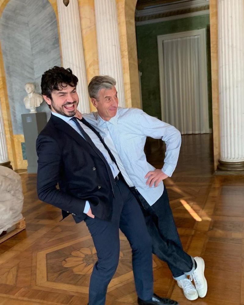Tommaso Sacchi insieme a Maurizio Cattalena. Foto @TommasoSacchi Instagram