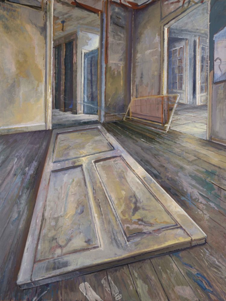 Un passo avanti , Olio su tela, 2014, 248 x 198 cm