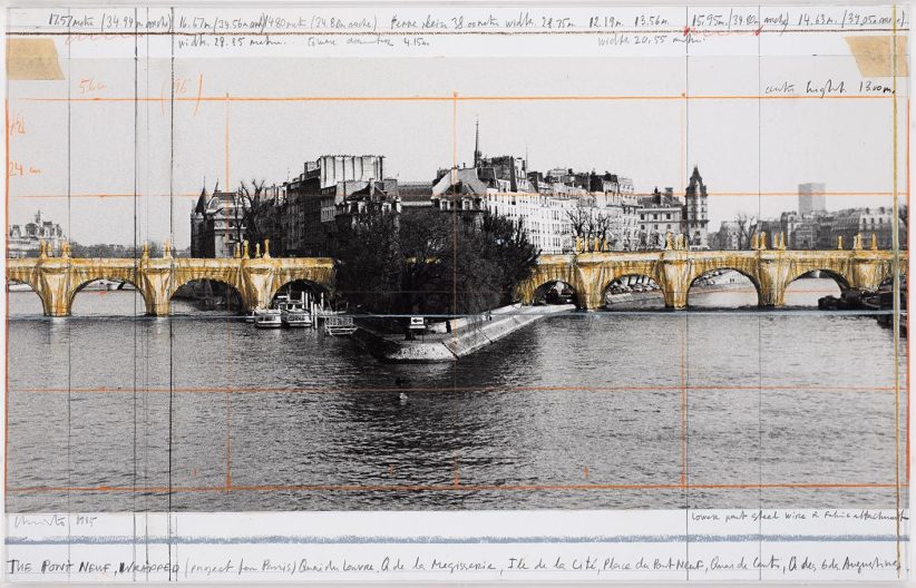 CHRISTO (1935-2020) The Pont Neuf wrapped, Project for Paris