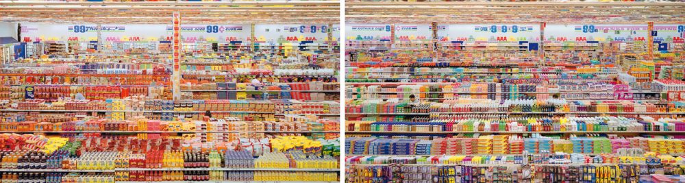 Andreas Gursky, 99 Cent II, Diptychon, 2001