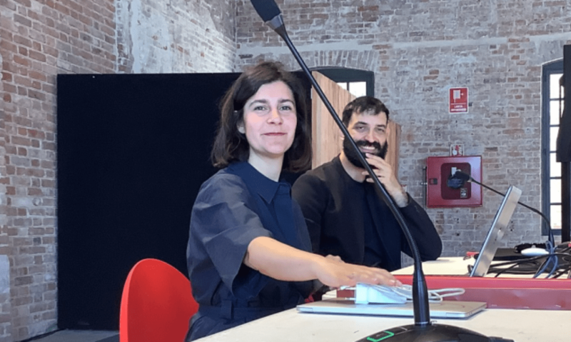 Brera @ Biennale. Veronica Caprino del gruppo Fosbury Architecture e Francesco Proto