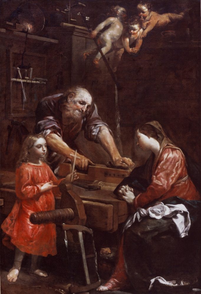 Giuseppe Maria Crespi, La Sacra famiglia nella bottega del falegname