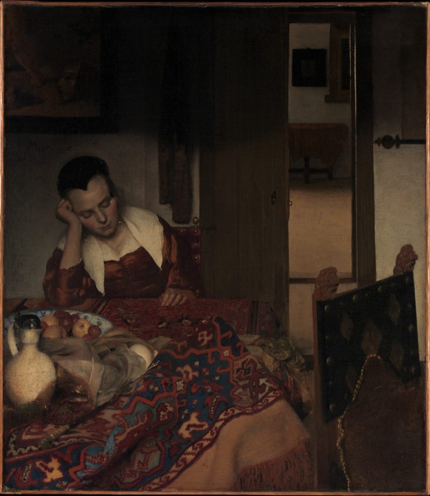 Johannes Vermeer, A Maid Asleep, ca. 1656–57.