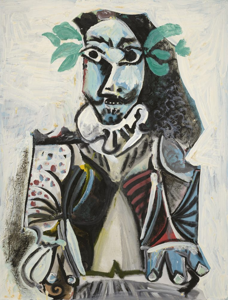 PABLO PICASSO (1881-1973) Buste d'homme lauré Price realised USD 8,460,000