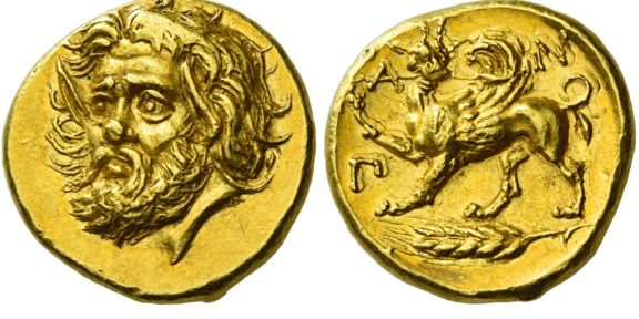 La Panticapaeum Stater, moneta da record (foto Numismatica Ars Classica)